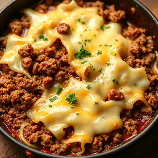 CARNE MOLIDA CREMOSA CON QUESO